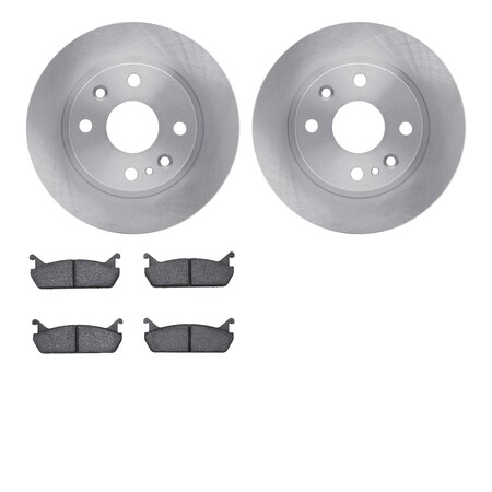 Dynamic Friction Company Rear Brake Rotors with 5000 Advanced Brake Pads 6502-80130